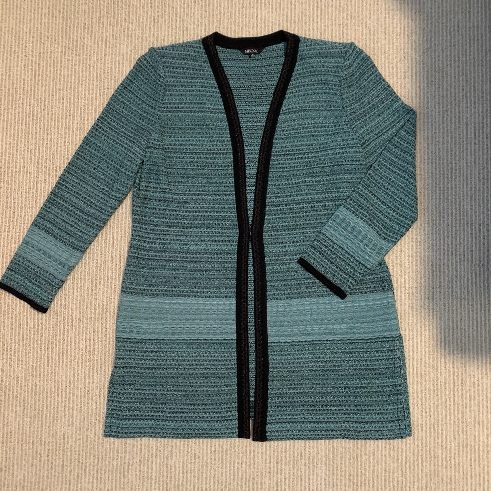Misook open front duster jacket sz. Med
